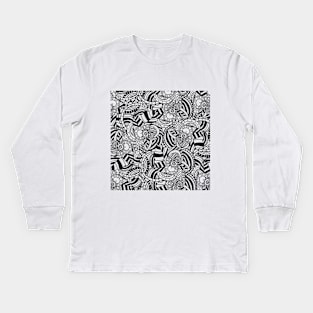 Floral abstract Kids Long Sleeve T-Shirt